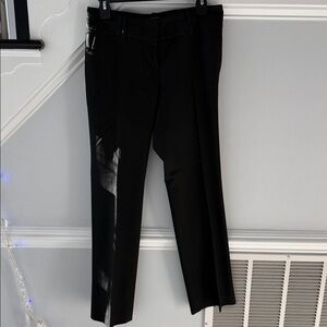 Ann Taylor Elegant Black Straight Leg Trousers